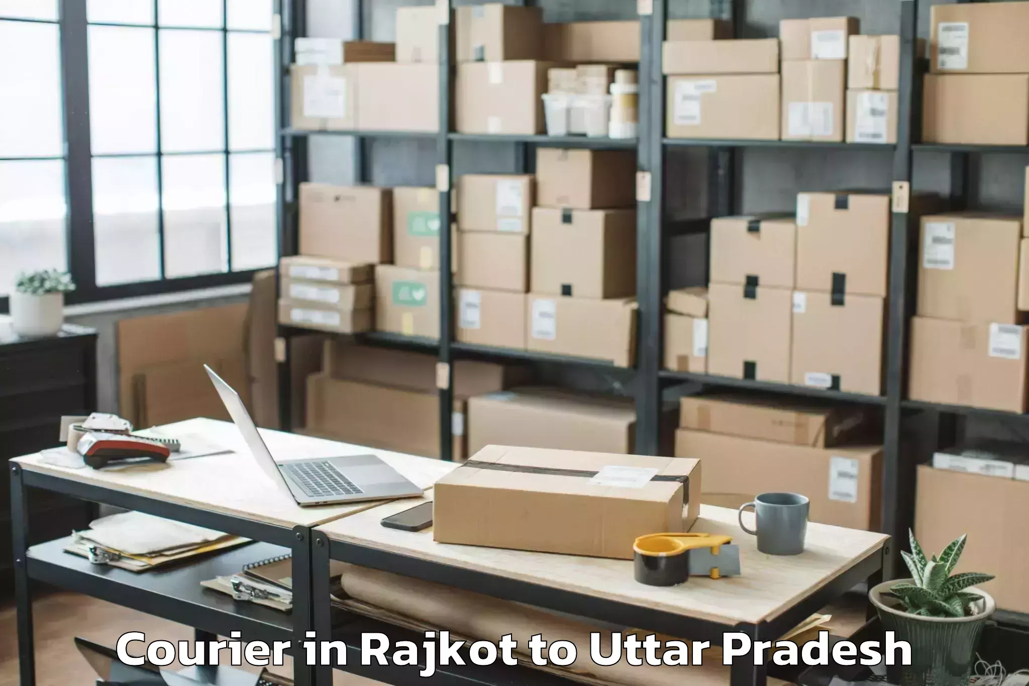 Expert Rajkot to Abhilashi University Aligarh Courier